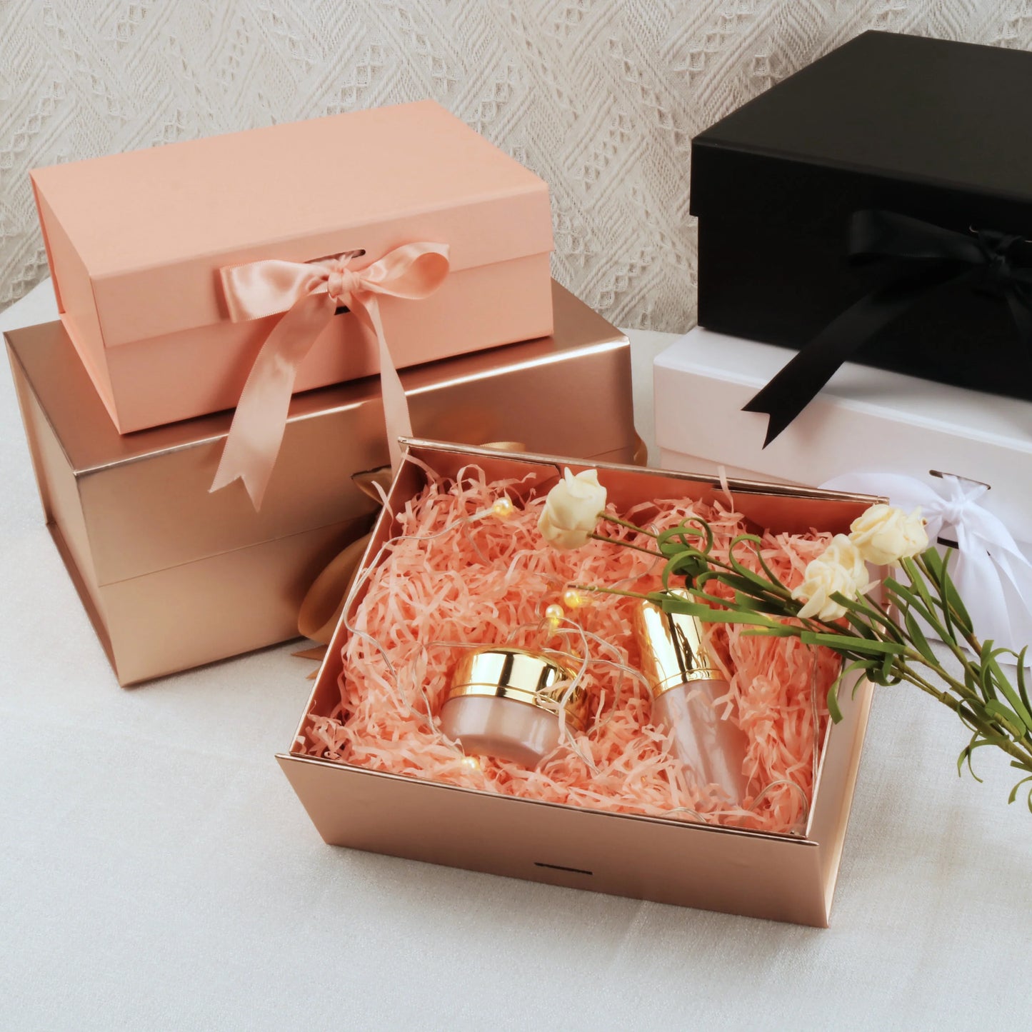 Pink Ribbon Gift Box Delight
