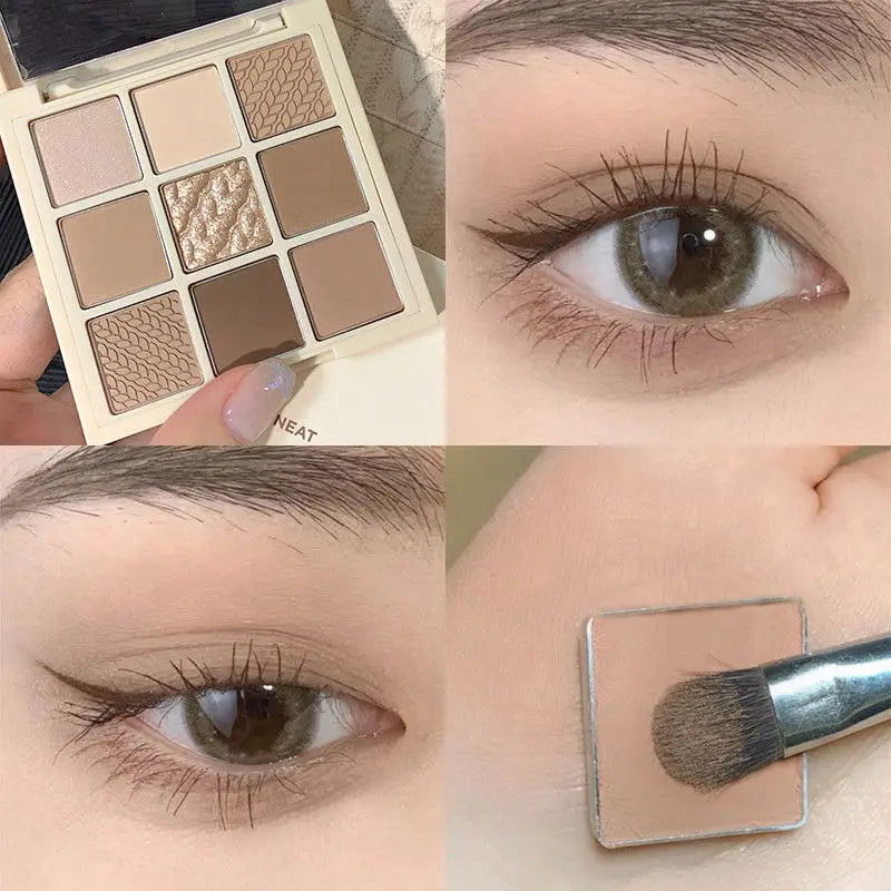 Korean Earth Tone Eyeshadow Palette