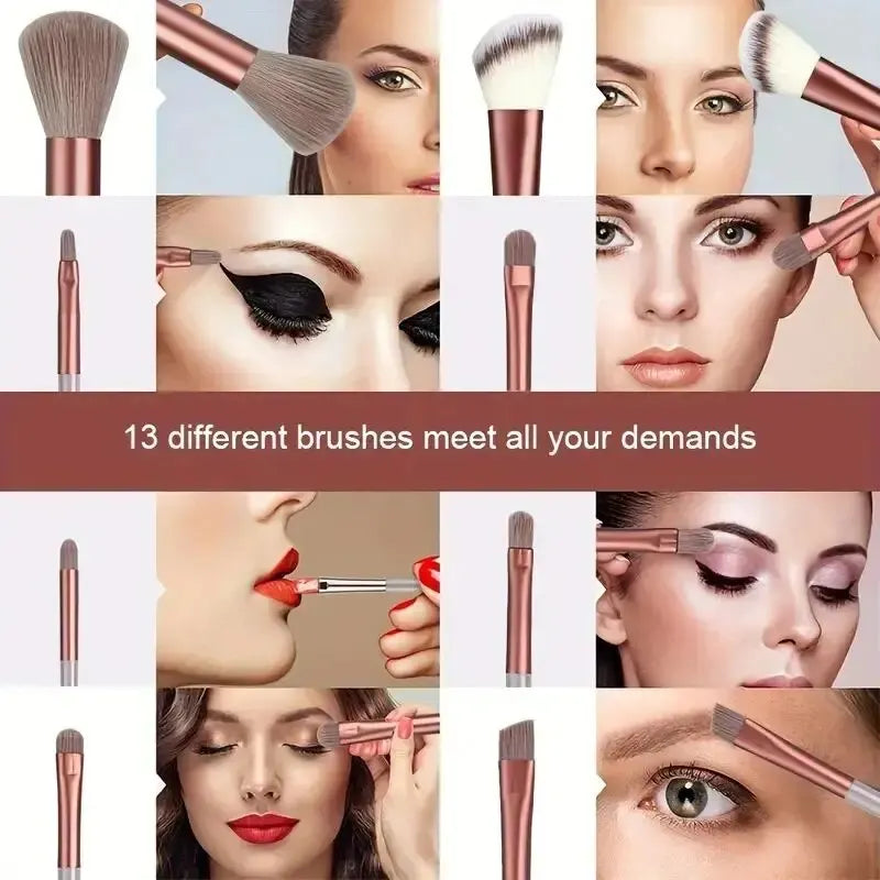 Fluffy Pro Makeup Brush Set