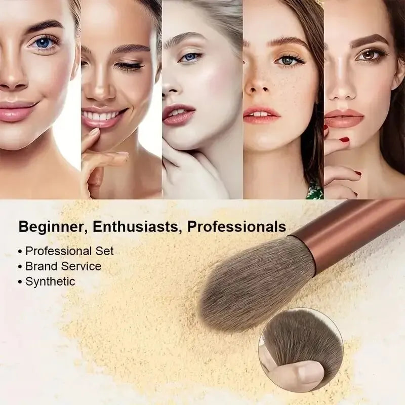 Fluffy Pro Makeup Brush Set