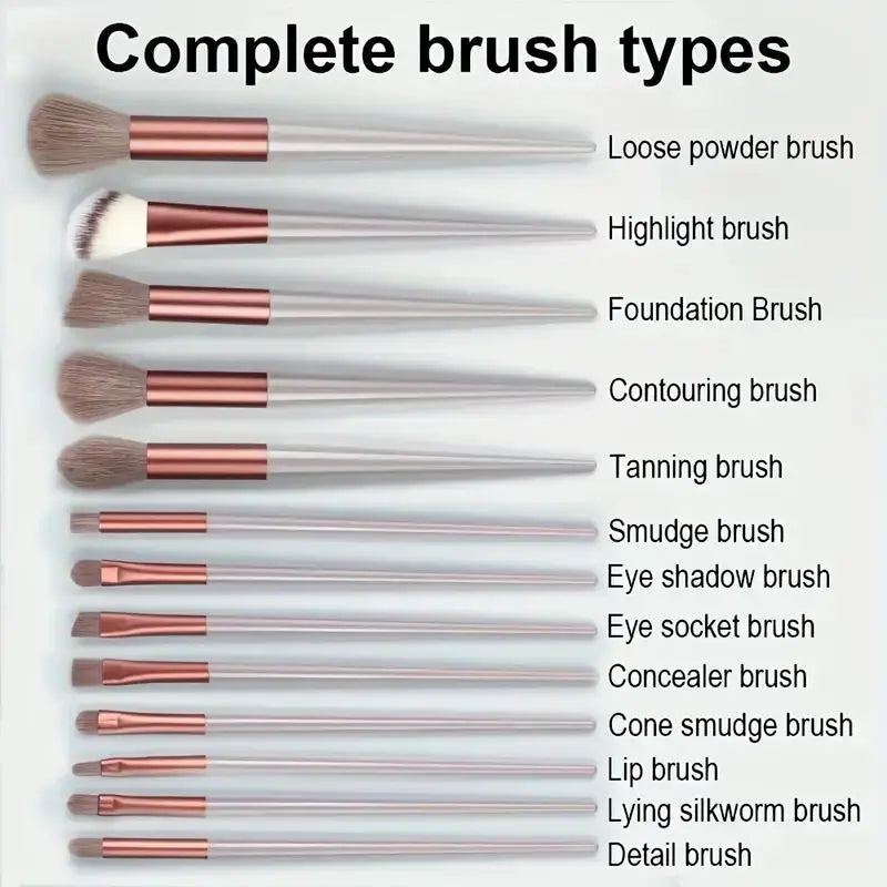 Fluffy Pro Makeup Brush Set