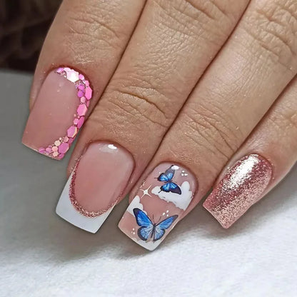 Butterfly Chic Press-On Nails