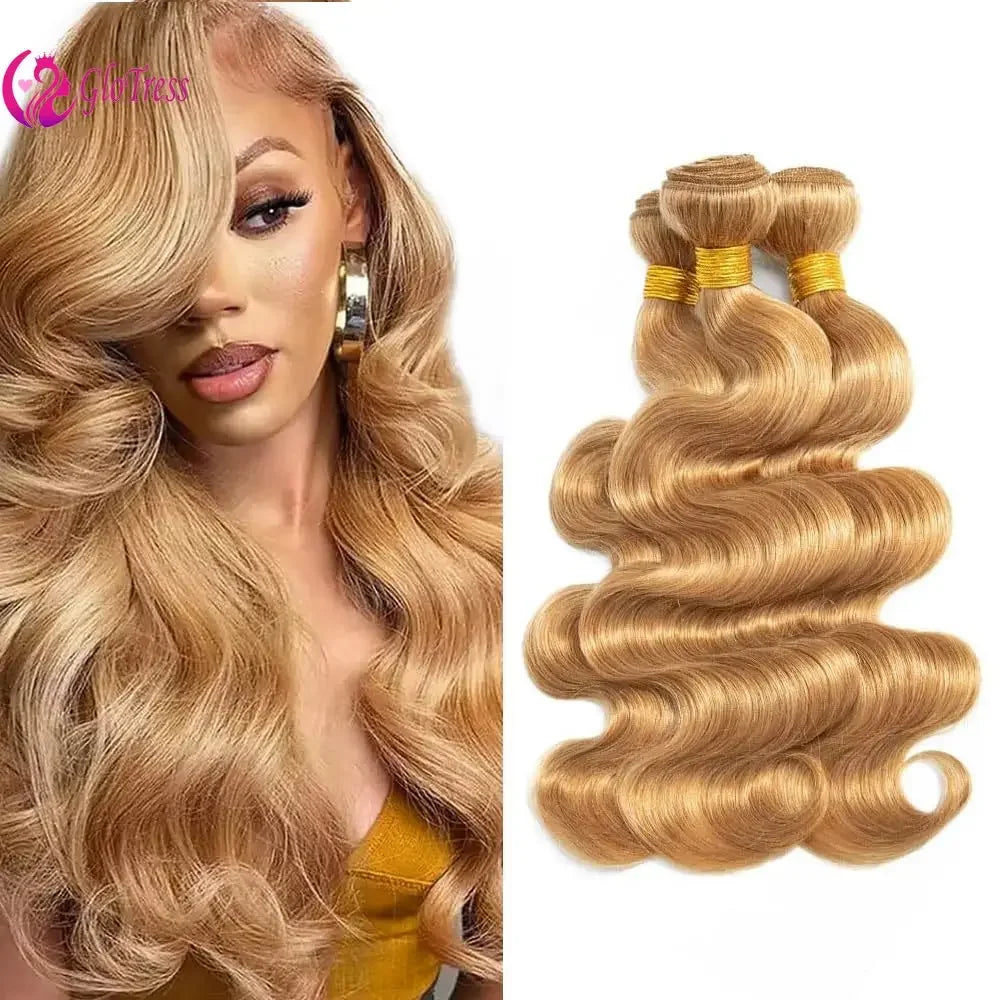 Golden Brazilian Body Wave Hair Extensions