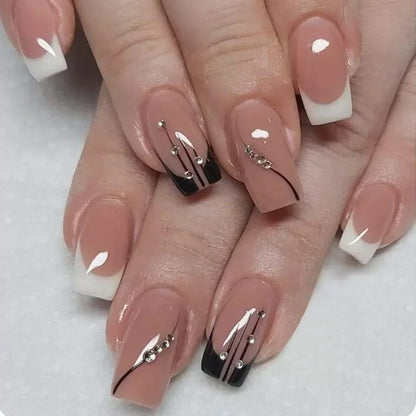 Chic Rose Ballerina Press-On Nails